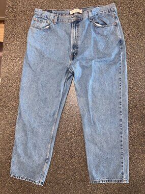 Levi's 550 Relaxed Fit Jeans Mens W42 L30 Light Blue Denim 100% Cotton